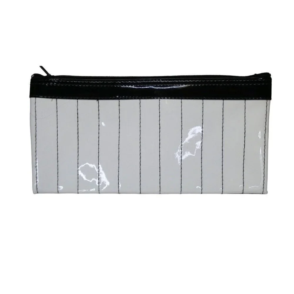 Piano Keys Keyboard Patent Leather Pencil Makeup Pouch Unbranded 10